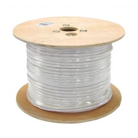 DYNAMIX 305M Cat6 FTP Stranded      Shielded Cable Roll 350MHz, 26AWGx4P, White LSZH Jacket Supplied on a Wooden Reel