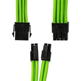 GGPC Braided Cable CPU 4+4 Pin Power Extension Cable for Motherbaord (8Pin, Green)(40cm)            