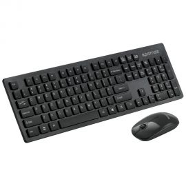 PROMATE Ergonomic Wired USB Mouse &  Keyboard Combo. Advanced tactile keys. Plug and play. 800/1200 DPI mouse. Compatible with Windows & MAC. Black