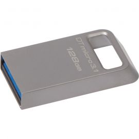 Kingston 128GB DTMicro USB 3.1/3.0 Type-A metal ultra-compact drive,up to  100MB/s read DTMC3/128GB 