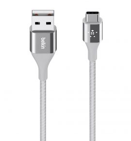 Belkin MIXITUP DuraTek USB-C to USB-A  Cable (Silver ) , -Superior quality materials for ultimate