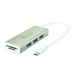 J5create USB3.1 Type-C 3 Port Hub With SD, Micro SD Card Reader                                     