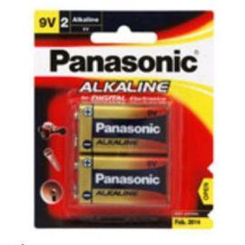 Panasonic Alkaline Batteries 9 Volt 2 Pack 9V
