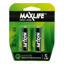 MAXLIFE C Alkaline Battery 2 Pack