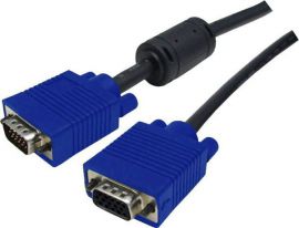 Dynamix 5M SVGA EXTENSION CABLE HI-RES Coaxial shielded molded VESA DDC1 & DDC2 HD DB15 Male to Female