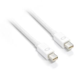 DYNAMIX 2M Mini DisplayPort Male    to Mini DisplayPort Male Cable. White.
