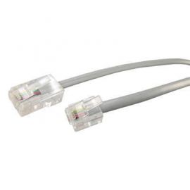 DYNAMIX 2M RJ-12 to RJ-45 Cable - 4C All pins connected straight through . Colour Grey