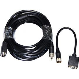 DYNAMIX 10M VGA Extension Cable     with Pull Ring. (350mm Pull Ring to VGA Adapter Cable Included.) Pull Ring Connector Diameter 19mm