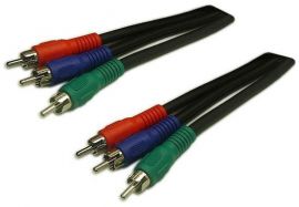15M Component Video Cable           3 to 3 RCA coloured Red, Blue & Green. (RG59 Screened Cable)