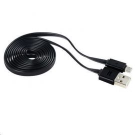 PROMATE 1.2M USB to Micro-USB flat  Charge and Sync Cable Black