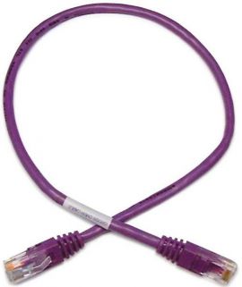 DYNAMIX 5M Cat6 UTP Cross Over      Patch Lead - Purple with Label Slimline Snagless Molding