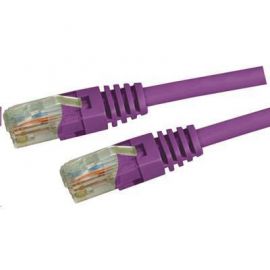 DYNAMIX 1.5M Cat5E Purple UTP Patch Lead (T568A Specification) 350MHz Slimline Molding & Latch Down Plug