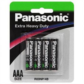 Panasonic R03NP/4B AAA 4 Pack Panasonic Extra Heavy Duty