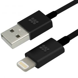 PROMATE Black 1.2M USB Sync and Charging  Cable USB to Lightning Connector Apple MFI certified cable