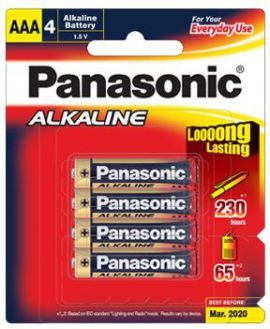 Panasonic Alkaline AAA Batteries 2pack