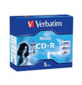 Verbatim CD-R 80Min 5Pk Audio 40x