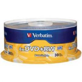 Verbatim DVD+RW 4.7GB 30Pk Spindle 4x