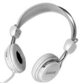 Laser Headphones Stereo Kids Friendly Colourful White