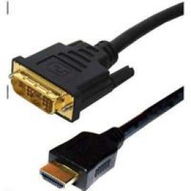 Dynamix 1M HDMI Male to DVI-D Male (18+1) Cable. Single Link
