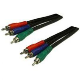 Dynamix 5M Component Video Cable 3 to 3 RCA coloured Red  Blue & Green. (RG59 Screened Cable)