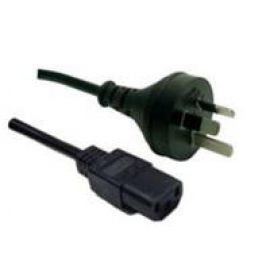 DYNAMIX 3M 3 Pin Plug to IEC Female Plug 10A, SAA Approved Power Cord BLACK Colour.