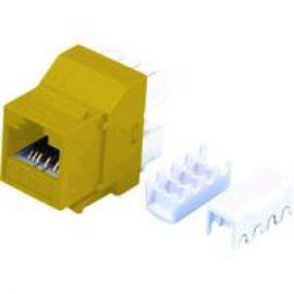 DYNAMIX Cat6 YELLOW Keystone RJ-45  Jack for 110 Face Plate T568A/T568B Wiring