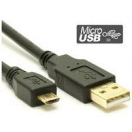 USB 2.0 Certified Cable - USB A Male to Micro-USB B Male; Black 1m