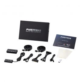 Phanteks Digital RGB LED Starter Kit ,included with the D-RGB controller hub, a remote and 2x D-RGB 