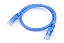Cat 6a UTP Ethernet Cable; Snagless  - 0.25m (25cm) Blue