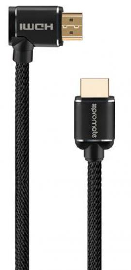 PROMATE 5M 4K HDMI Right Angle      Cable. 24K gold plated. 4K @ 60Hz. High speed ethernet. 3D support. Mesh braided.