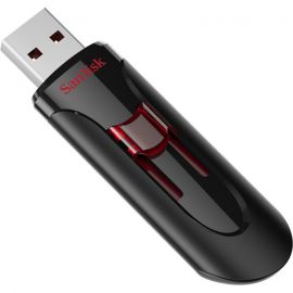 SanDisk Glide 3.0 32GB USB 3.0 Flash drive BLACK WITH RED SLIDER RETRACTABLE DESIGN