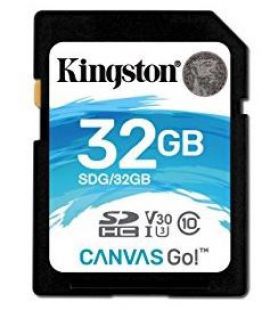 Kingston 32GB SDHC Canvas Go 90R/45W CL10 U3 V30