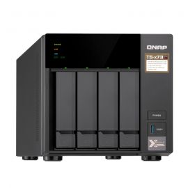 QNAP TS-473-8G, Tower 4-Bay NAS Server, AMD RX-421ND 2.1GHz Quad Core, 8GB Memory (2x4GB), 4x GbE,  