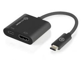 ALOGIC 15cm USB-C to HDMI (4K2K Support) Adapter with USB-C Charging  Black