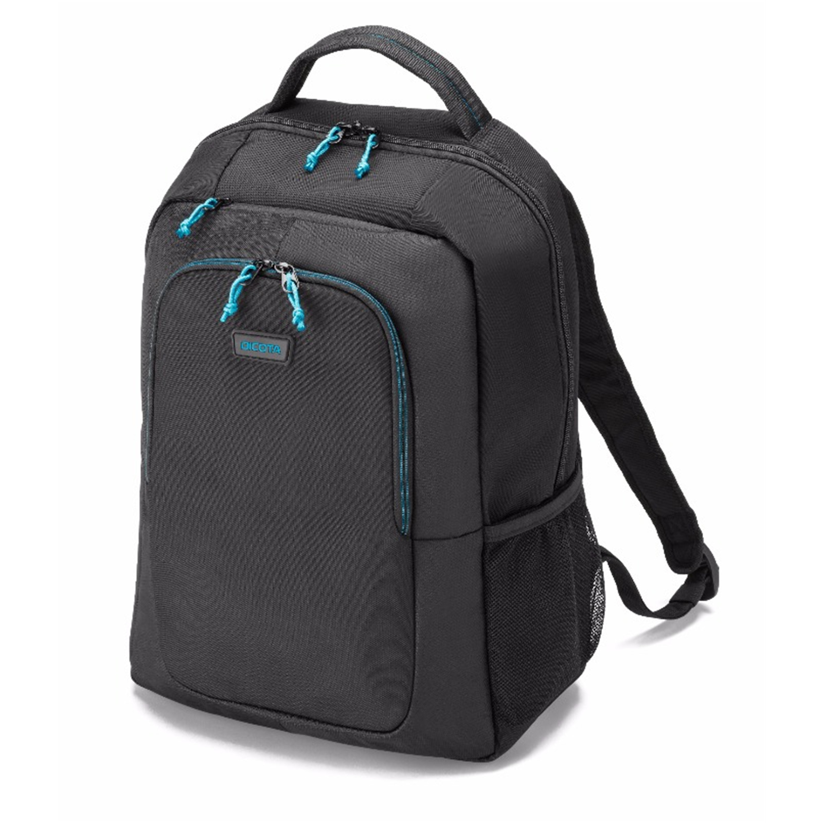 Dicota Backpack Spin for 15.6 inch  Notebook /Laptop (Black) - Suitable for Business & Education Only 600 grams - Sporty look colourful design accents and practical inner compartments - Practical and sporty backpack for laptops