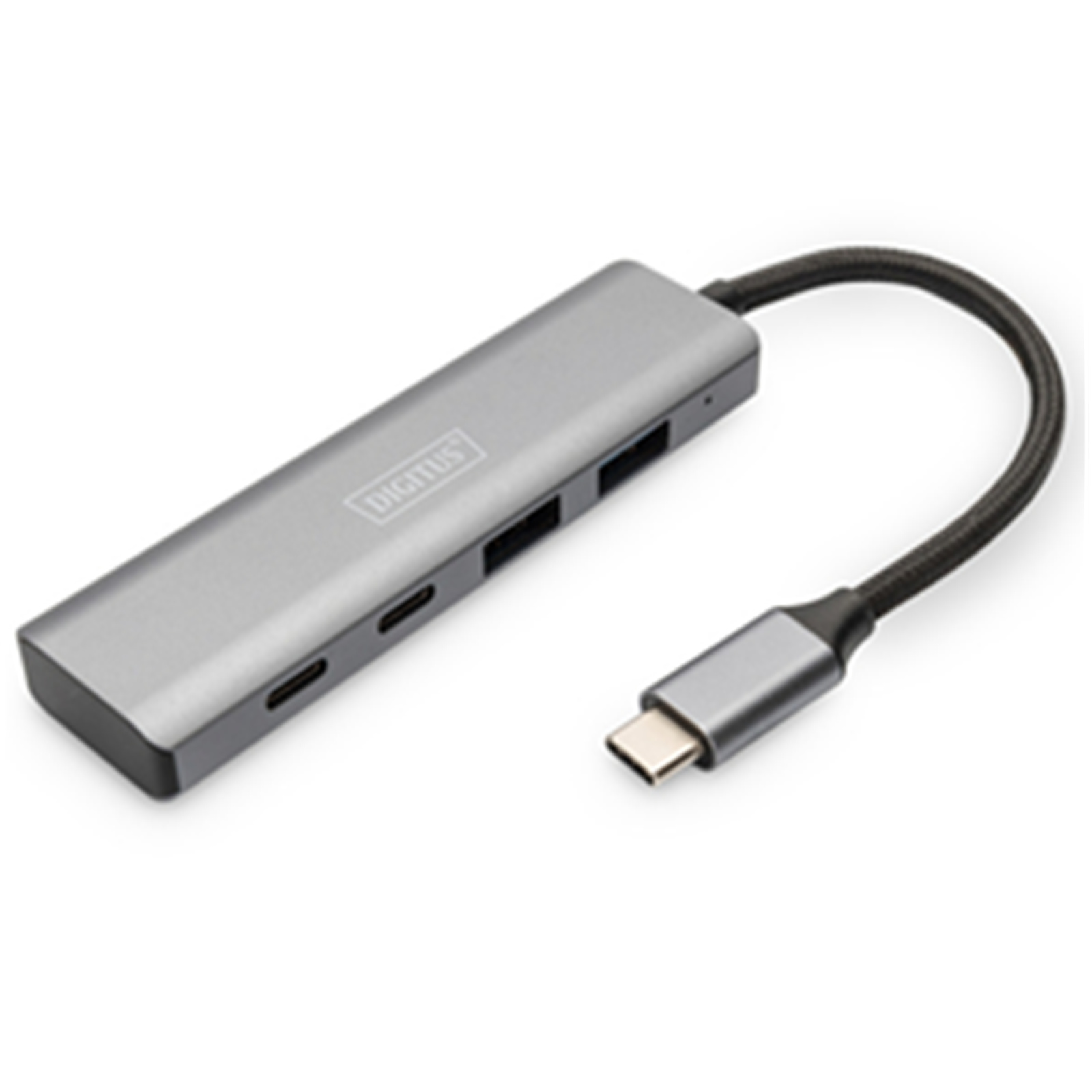DIGITUS USB-C 4 Port HUB, 2x USB A + 2x USB-C 