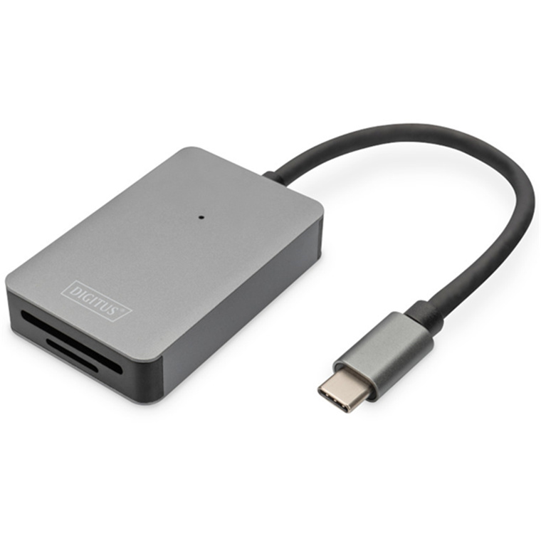 DIGITUS USB-C Card Reader, 2 Port, High Speed 