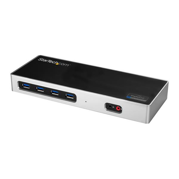 StarTech DK30A2DH Dual 4K Docking Station - USB-C and A 3.0 - Dual Monitor DisplayPort + HDMI Dock  