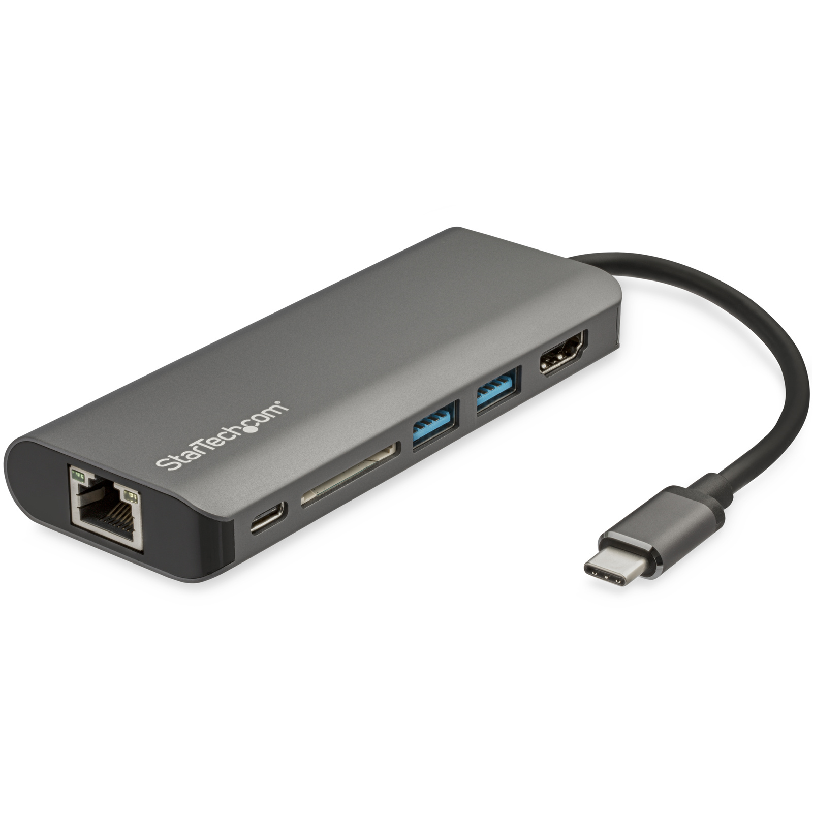 StarTech DKT30CSDHPD3 USB-C Multiport Adapter - USB-C Travel Dock to 4K HDMI, 3x USB 3.0 Hub,       