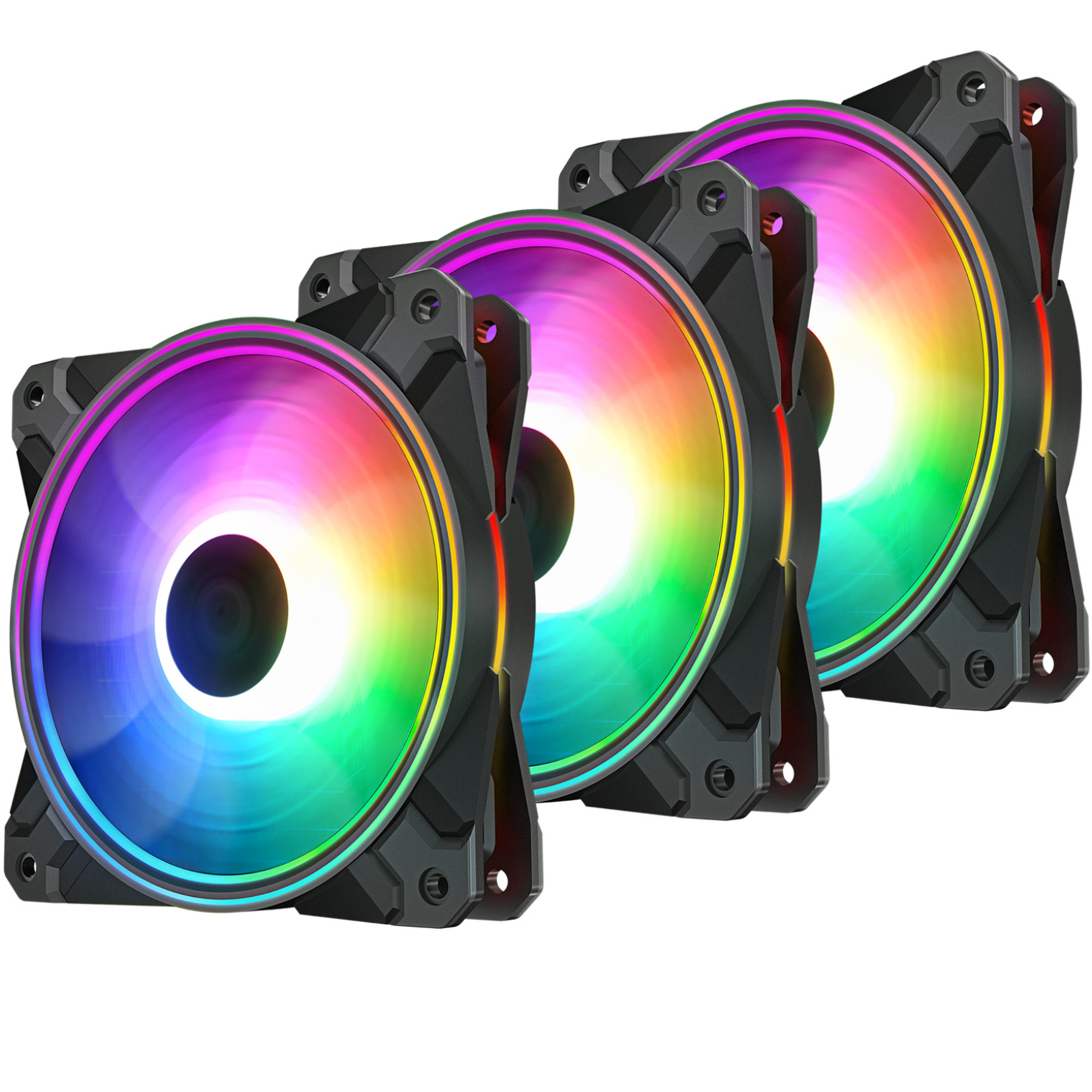 DEEPCOOL CF 120 PLUS 3 PACK 120mm A-RGB Case Cooling Fan