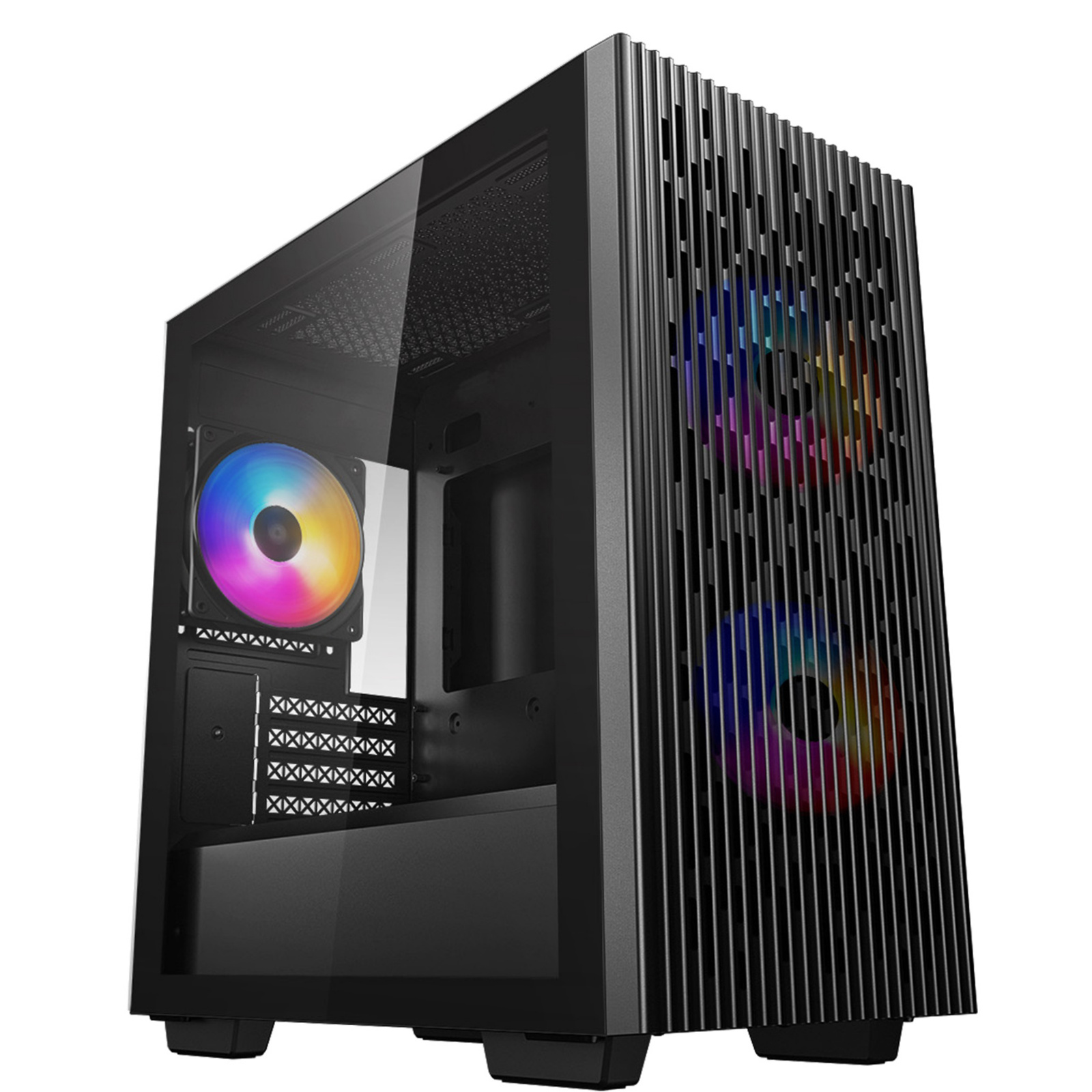 DEEPCOOL MATREXX 40 with 3 X RGB Fans MATX Mid Tower. CPU Cooler Supports Upto 165mm, Graphics Card 