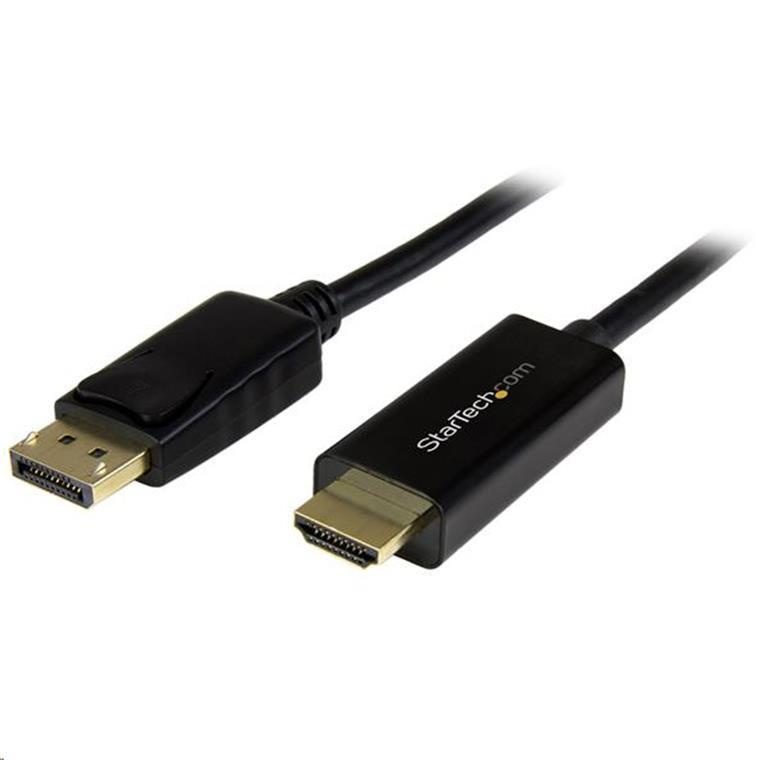 StarTech 2m (6ft) DisplayPort to HDMI Cable - 4K 30Hz - DisplayPort to HDMI Adapter Cable - DP 1.2  