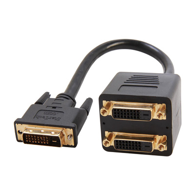 StarTech DVISPL1DD 1ft DVI to 2x DVI Video Splitter Cable                                           