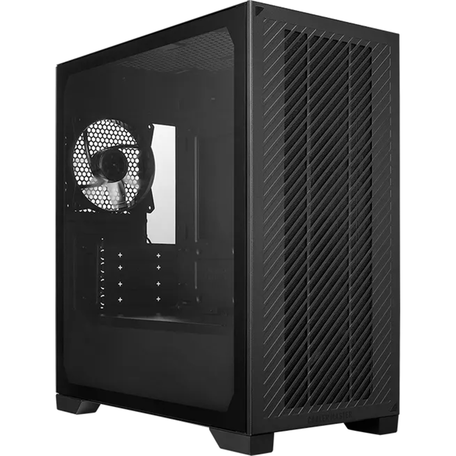 Cooler Master Elite 301 Lite ITX/mATX Mini Tower Gaming Case Tempered Glass 1x120mm Fan Pre-installed CPU Cooler Support Upto 163.5mm GPU Supports Upto 365mm 280mm Radiator Supported 4x PCI Slot Front I/O: 1xUSB 1x Type C HD AudioNo PSU
