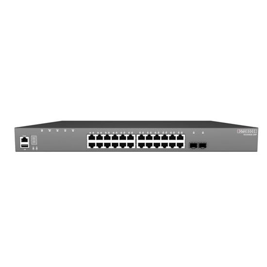 EDGECORE 28 Port Gigabit PoE Managed L3 Switch. 24x GE RJ-45, 2x10G Uplink, 1x 10G SFP+ Expansion slot. Power Budget: 410W. Comprehensive QoS, Enhanced Security with Port security limits.