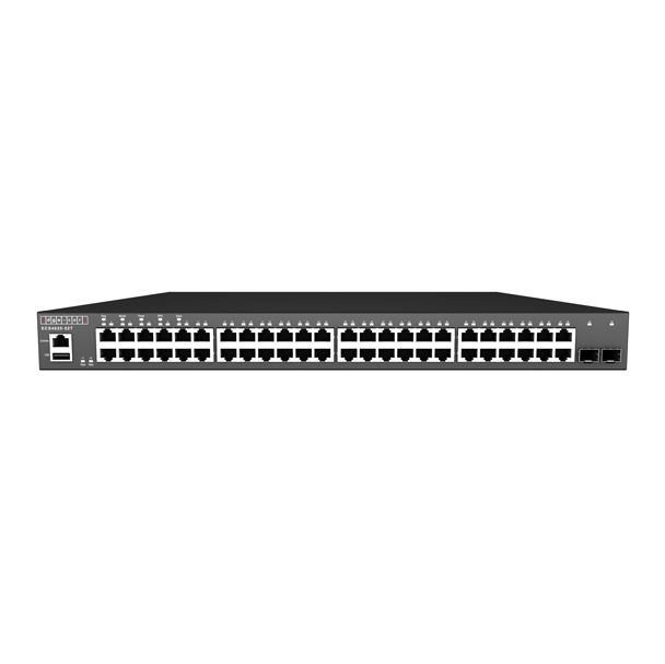 EDGECORE 52 Port Gigabit Managed L3 Switch. 48x GE RJ-45, 2x 10G Uplink, 1x 10G SFP+ Expansion slot. Comprehensive QoS, Enhanced Security with Port 