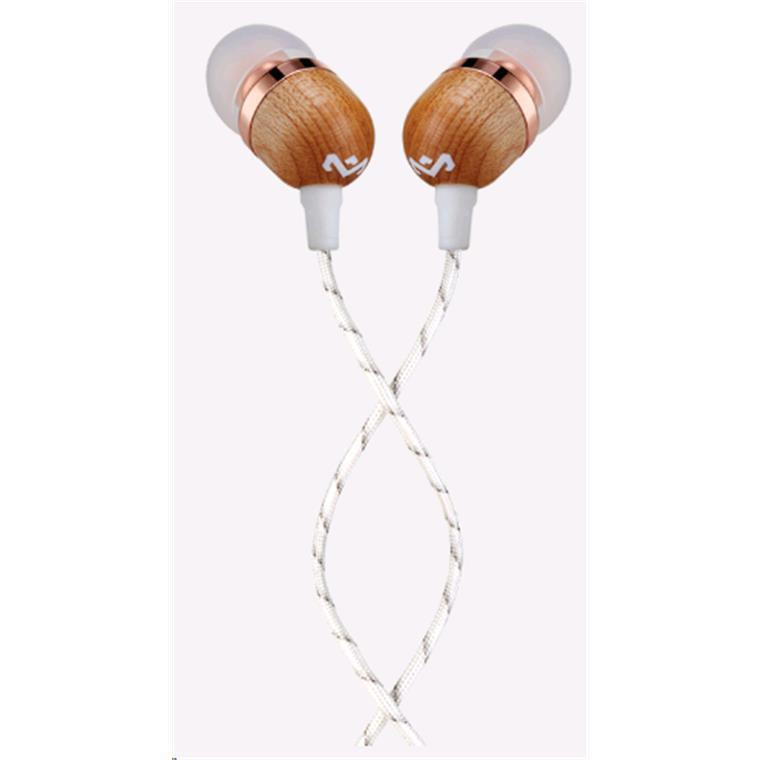 MARLEY Smile Jamaica Wired In-Ear Headphones - Copper In-Line Microphone - Premium Braided Cables & Sustainable Materials