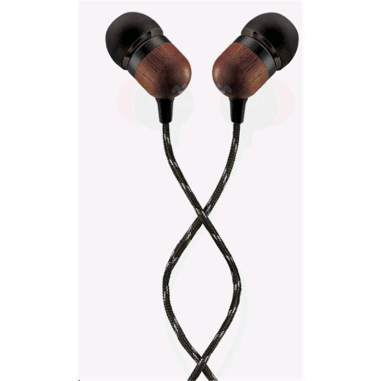 MARLEY Smile Jamaica Wired In-Ear Headphones - Signature Black In-Line Microphone - Premium Braided Cables & Sustainable Materials