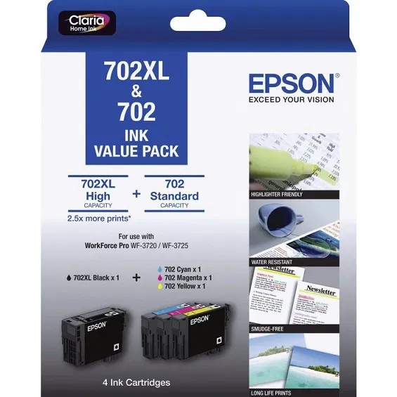 Epson 702XL 4 Col Ink Pack