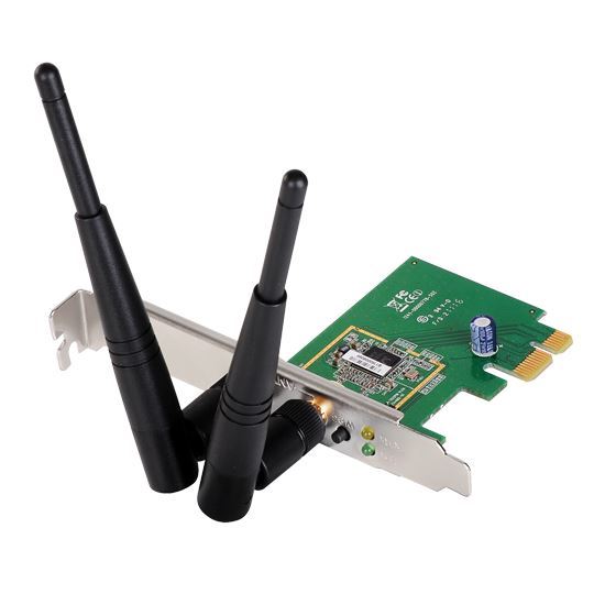 EDIMAX 802.11n  300Mbps PCI Express WEP, WPA , WPA2 , WPS, Adapter Complies with 802.11b/g/n, 2x 3dBi Detachable Antenna, Includes Low Profile Bracket. 